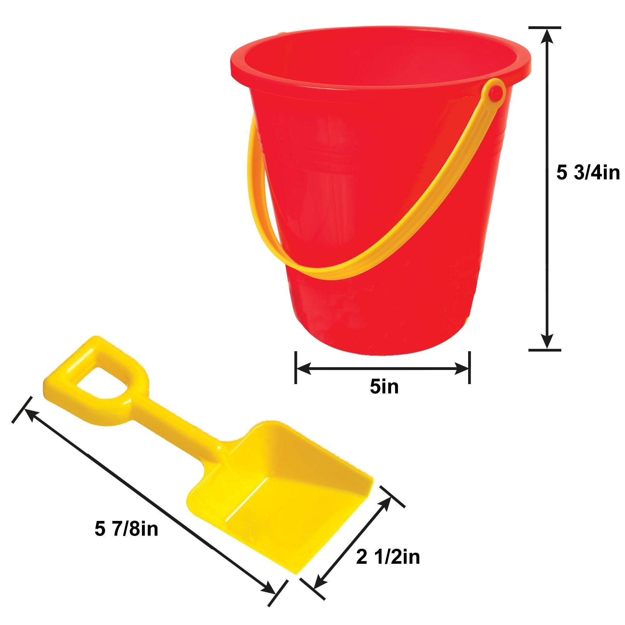 Yellow best sale sand buckets